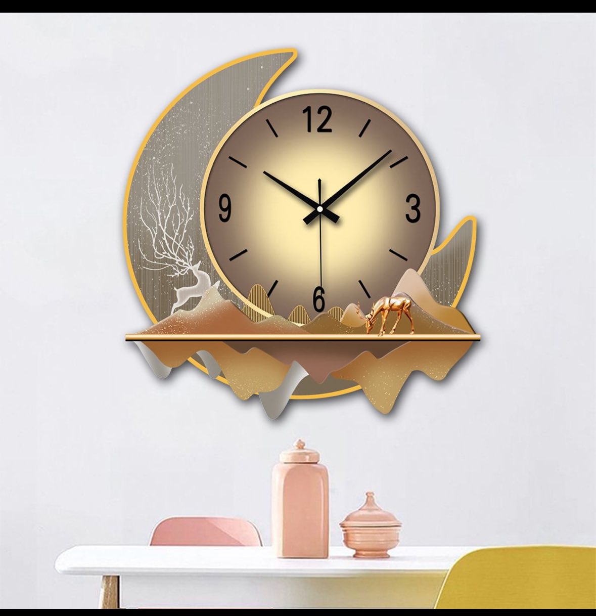 Luxury Dining Living Room Decorative Acrylic Wall Clock