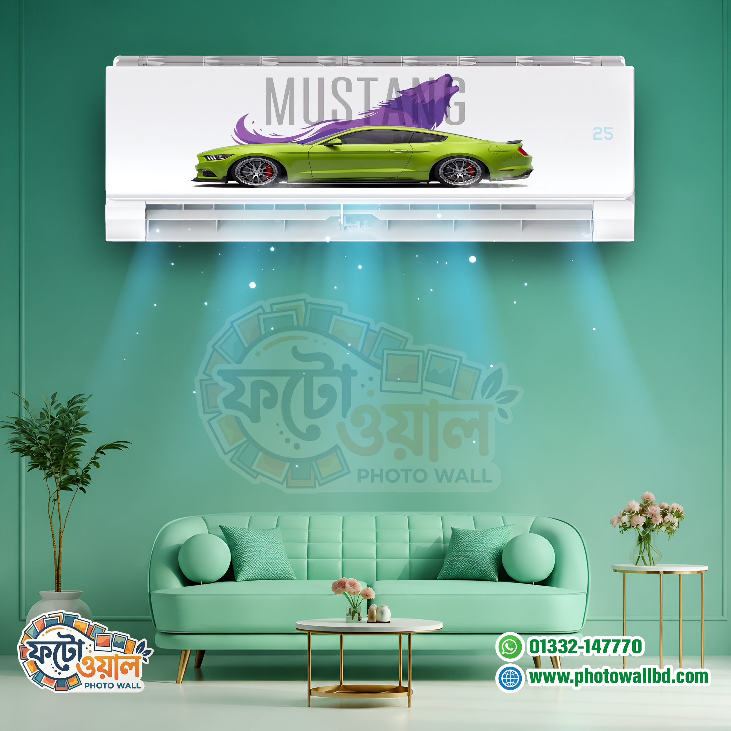 Premium AC Sticker – Waterproof & Dustproof