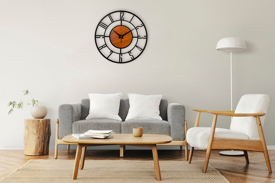 Designer Number Acrylic/Wooden Wall clock