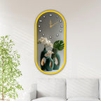 Decorative acrylic wall clock for luxury dining and living rooms