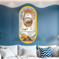 Decorative acrylic wall clock for luxury dining and living rooms