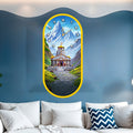 Decorative acrylic wall clock for luxury dining and living rooms