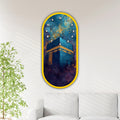 Decorative acrylic wall clock for luxury dining and living rooms