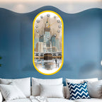 Decorative acrylic wall clock for luxury dining and living rooms