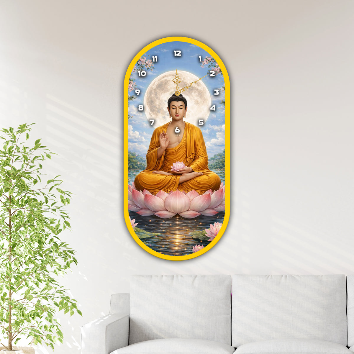 Decorative acrylic wall clock for luxury dining and living rooms