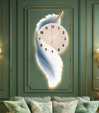 Premium Feather Wall Clock- GD-503