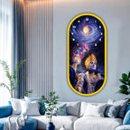 Decorative acrylic wall clock for luxury dining and living rooms