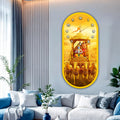 Decorative acrylic wall clock for luxury dining and living rooms