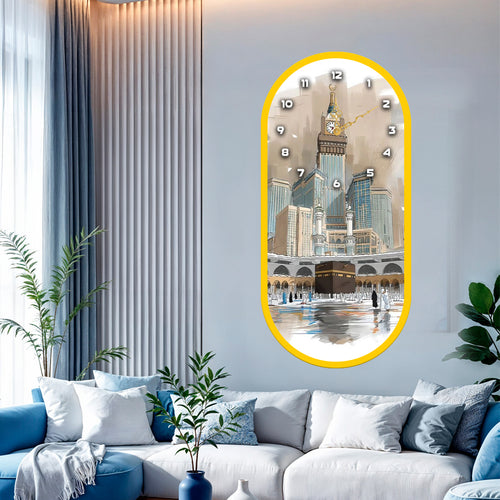 Decorative acrylic wall clock for luxury dining and living rooms