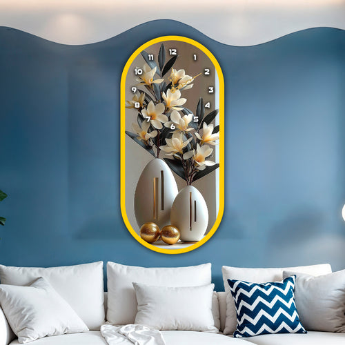 Decorative acrylic wall clock for luxury dining and living rooms