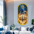 Decorative acrylic wall clock for luxury dining and living rooms