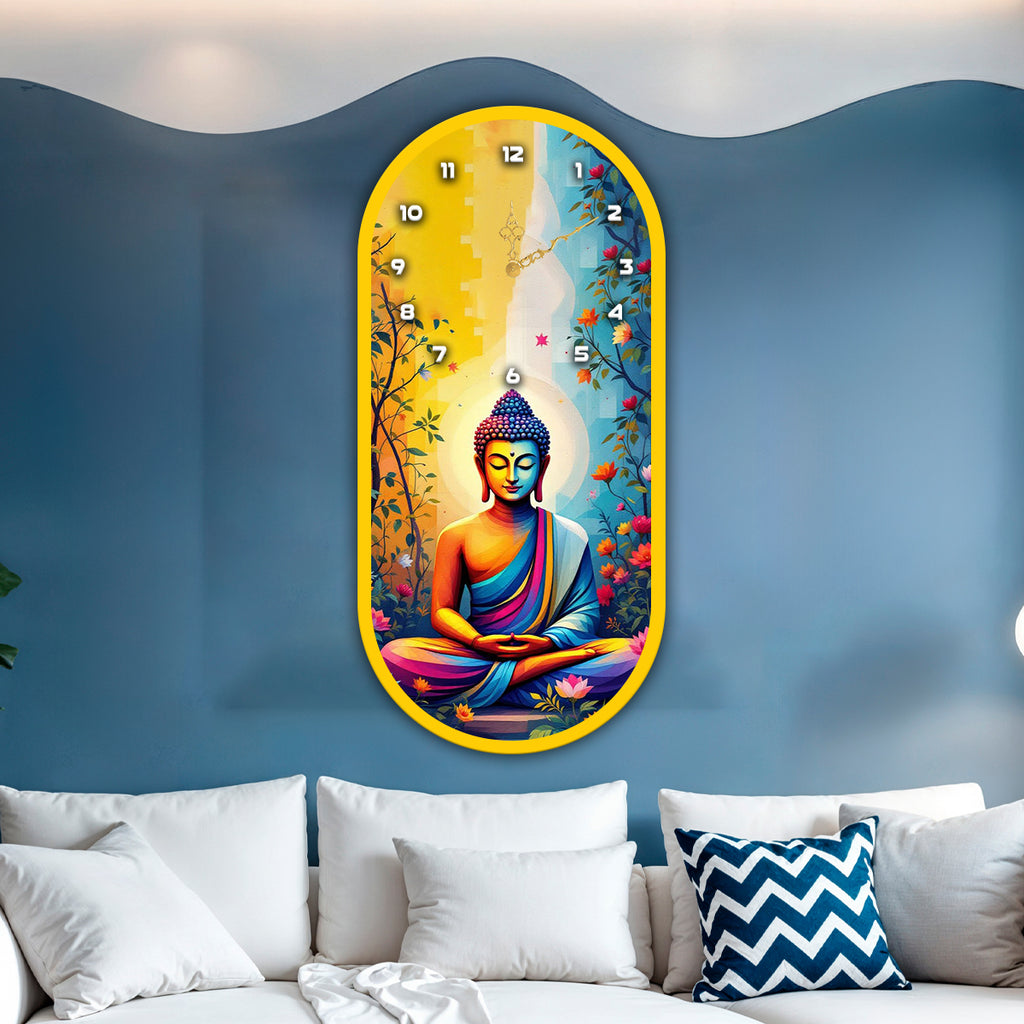 Decorative acrylic wall clock for luxury dining and living rooms