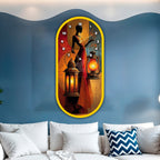 Decorative acrylic wall clock for luxury dining and living rooms
