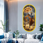 Decorative acrylic wall clock for luxury dining and living rooms