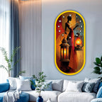 Decorative acrylic wall clock for luxury dining and living rooms