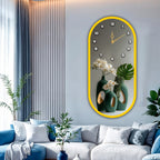 Decorative acrylic wall clock for luxury dining and living rooms