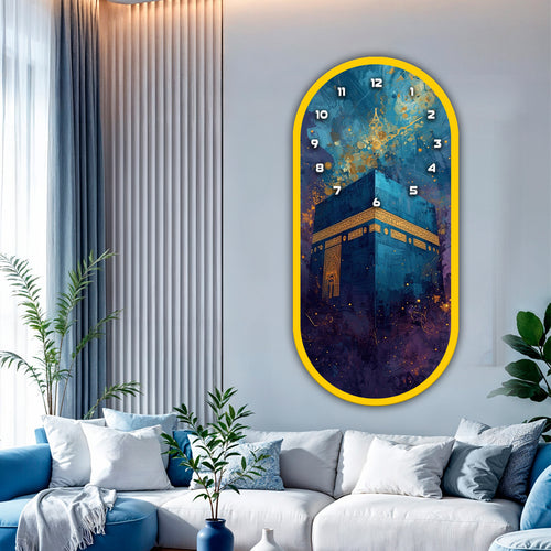 Decorative acrylic wall clock for luxury dining and living rooms