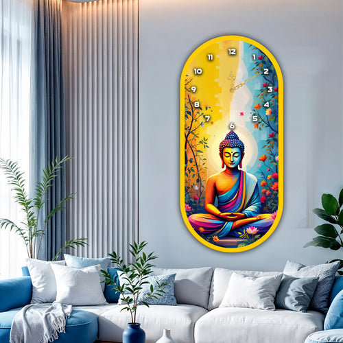 Decorative acrylic wall clock for luxury dining and living rooms