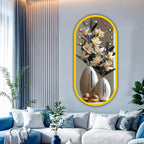 Decorative acrylic wall clock for luxury dining and living rooms