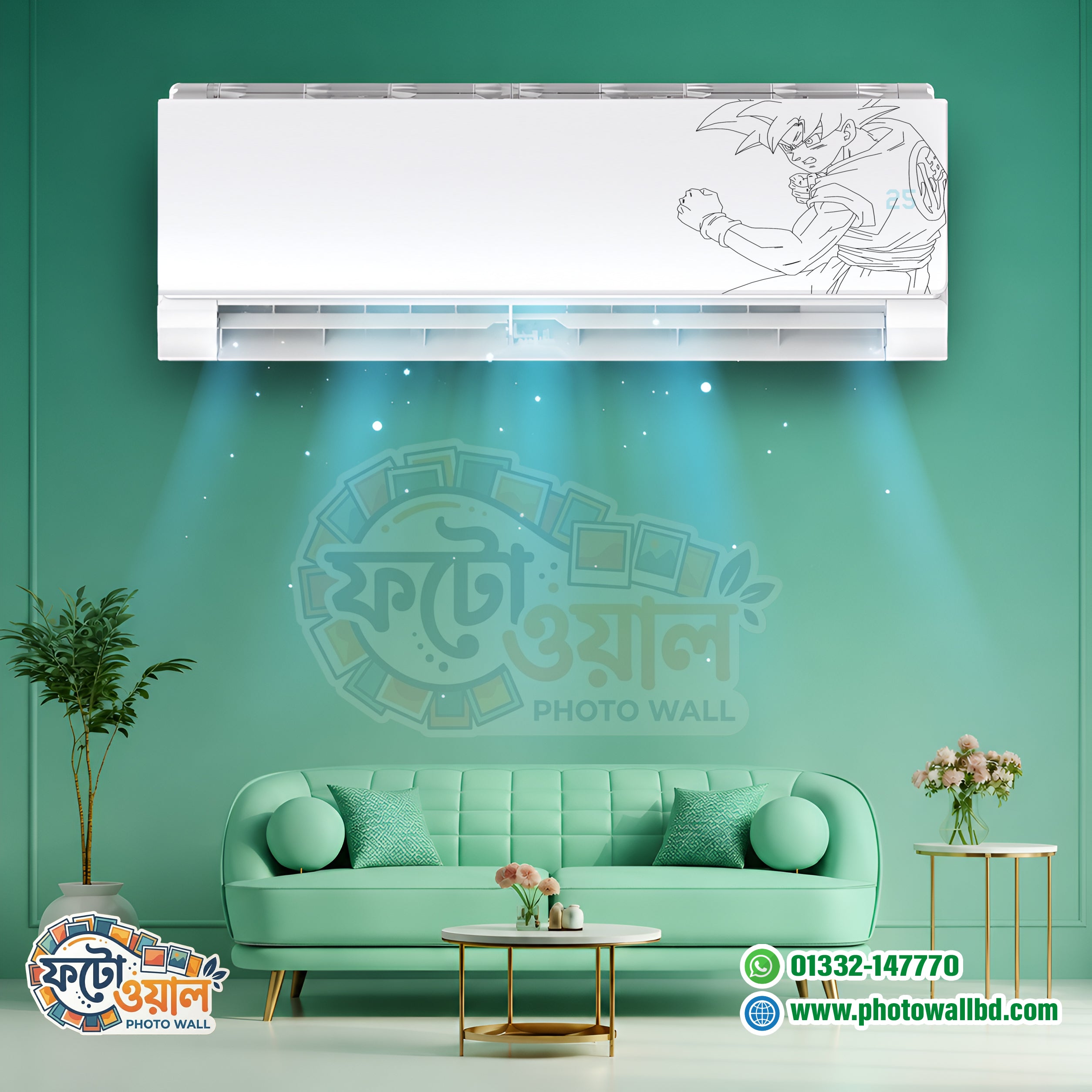 Premium AC sticker is waterproof and dustproof
