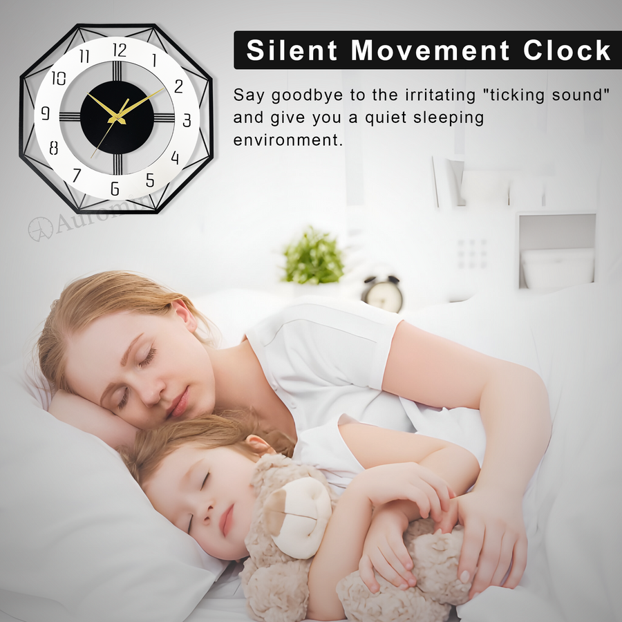 Antique Hexagon Stylish Acrylic Wall Clock