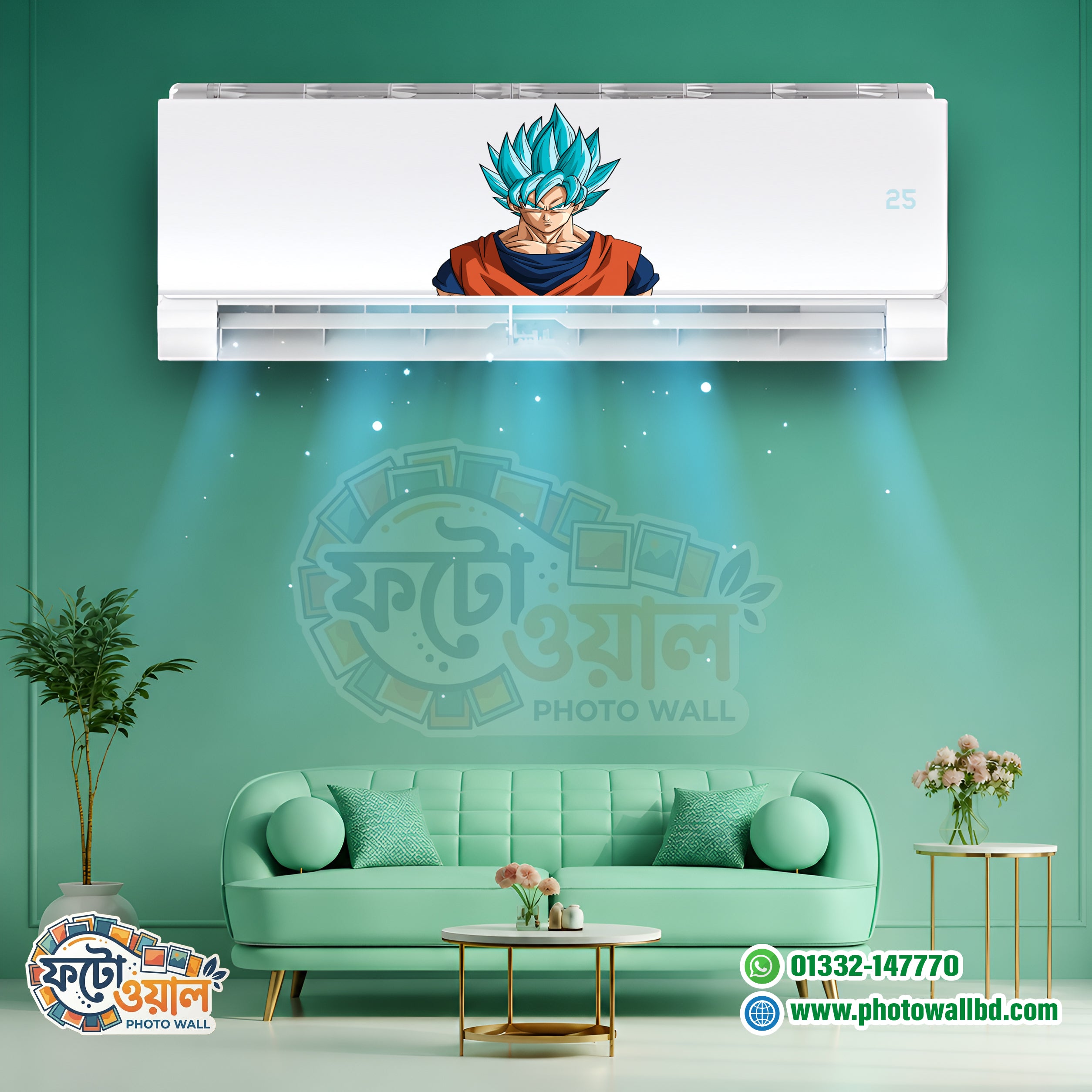 Premium AC sticker is waterproof and dustproof