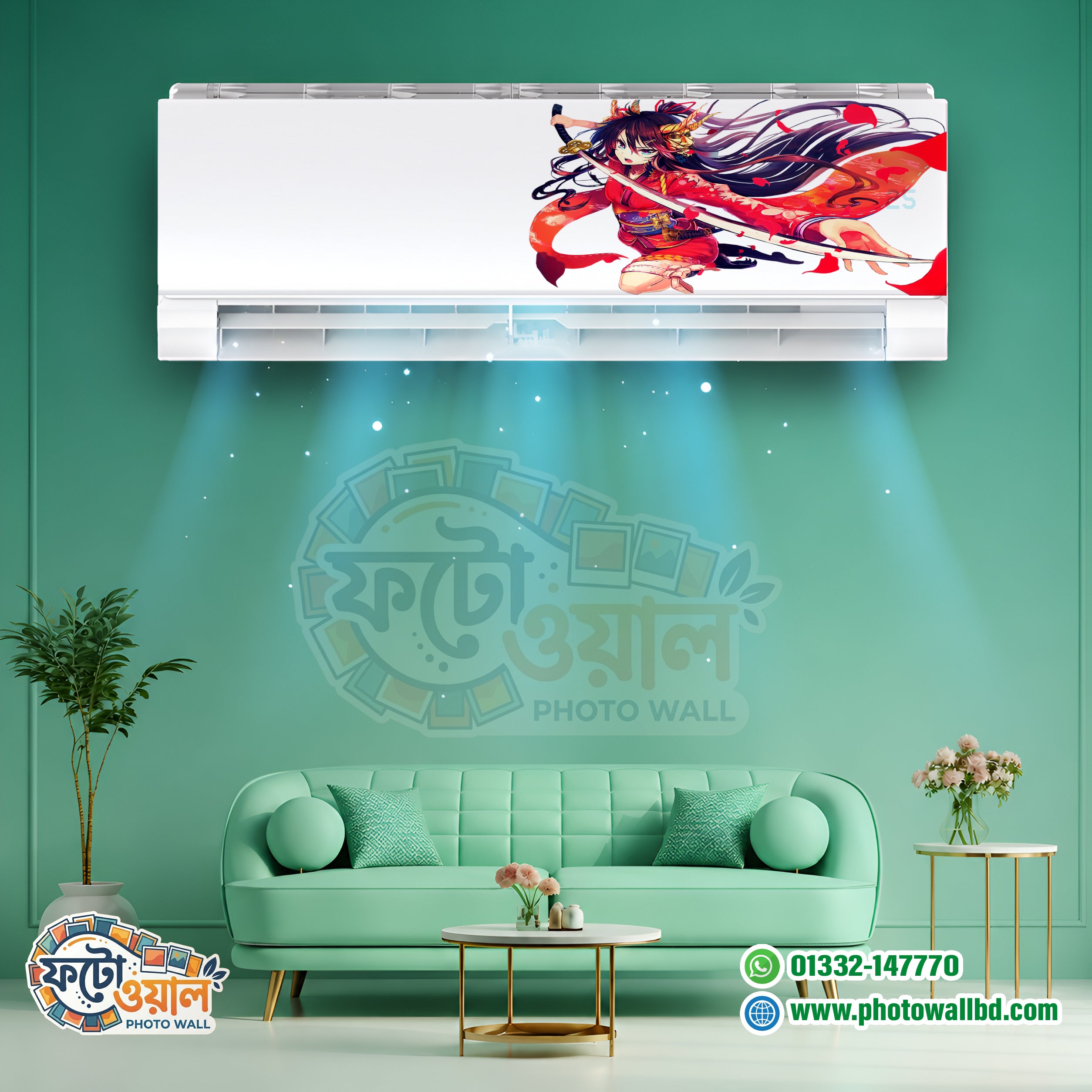 Premium AC sticker is waterproof and dustproof