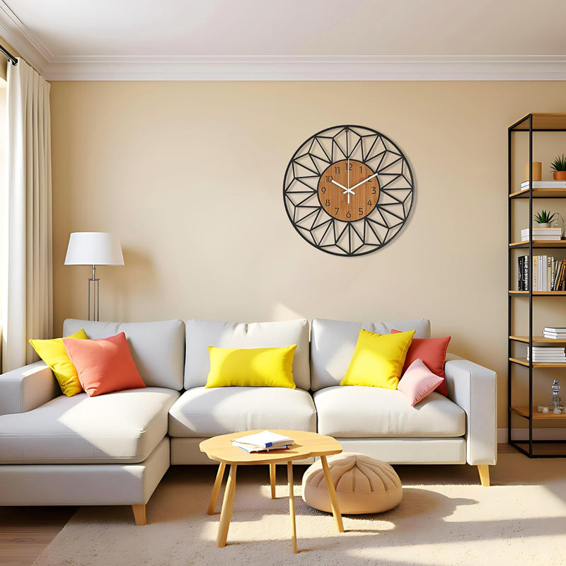 Designer Number Acrylic/Wooden Wall clock