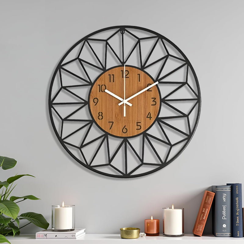 Designer Number Acrylic/Wooden Wall clock