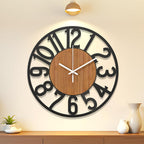Designer Number Acrylic/Wooden Wall clock