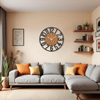 Designer Number Acrylic/Wooden Wall clock