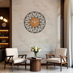 Designer Number Acrylic/Wooden Wall clock