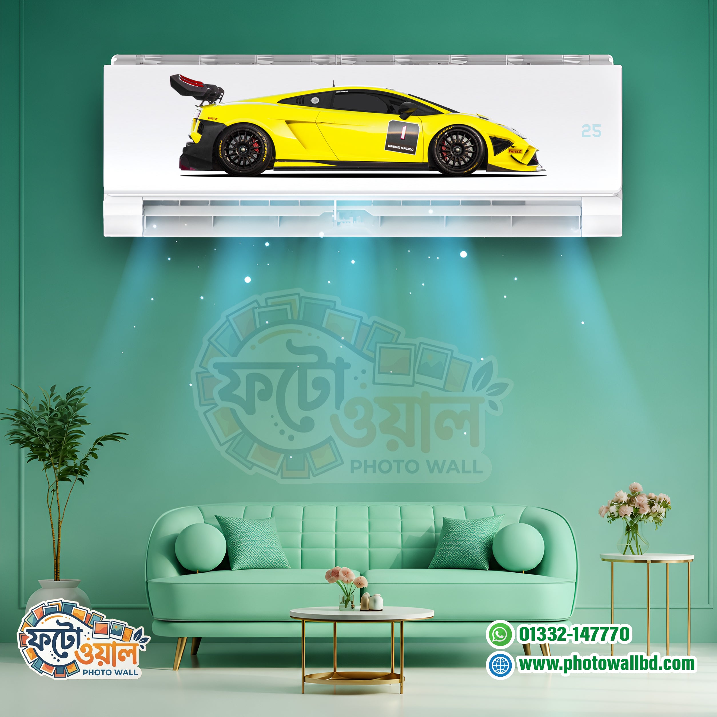 Premium AC Sticker – Waterproof & Dustproof