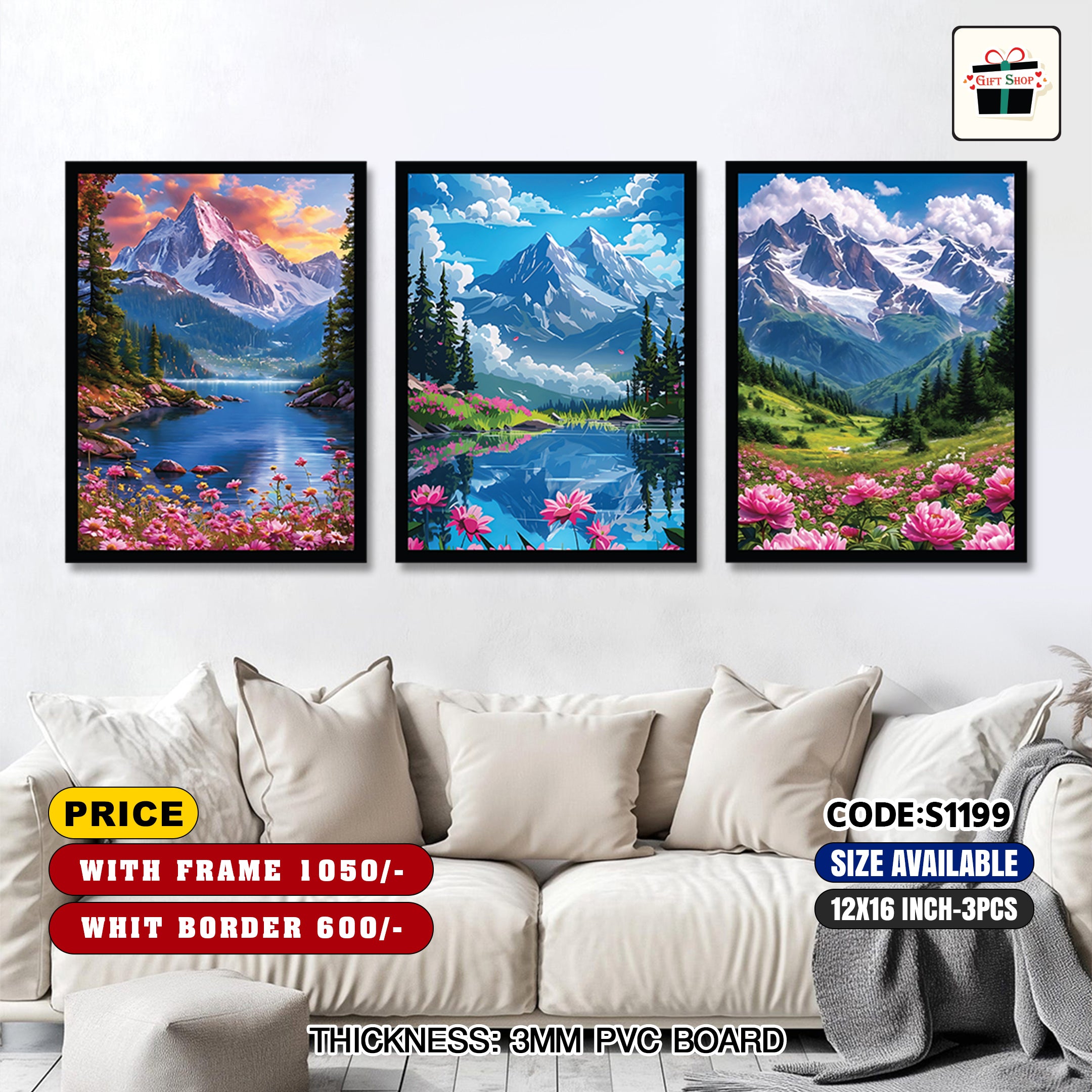 Multiple Size Canvas -S1199