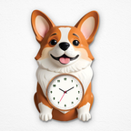 Unleash the Cuteness with the Adorable Puppy Cartoon Acrylic Wall Clock