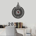 Islamic Wall Clock Decorative Arabic Ayat-ul-Kursi Calligraphy
