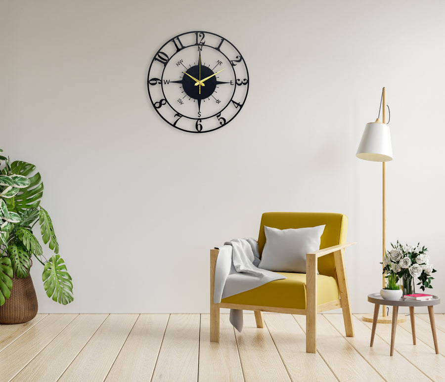 Designer Number Metal Wall clock