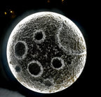 3D Moon Light 2x2 Feet Wall Art Decor