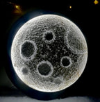 3D Moon Light 2x2 Feet Wall Art Decor