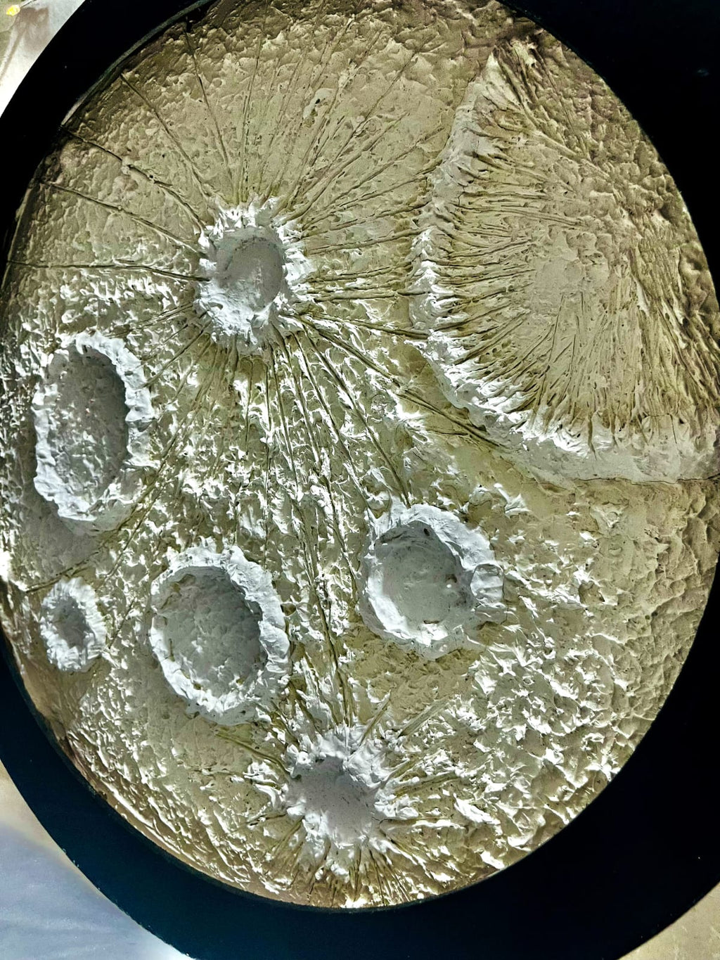 3D Moon Light 2x2 Feet Wall Art Decor