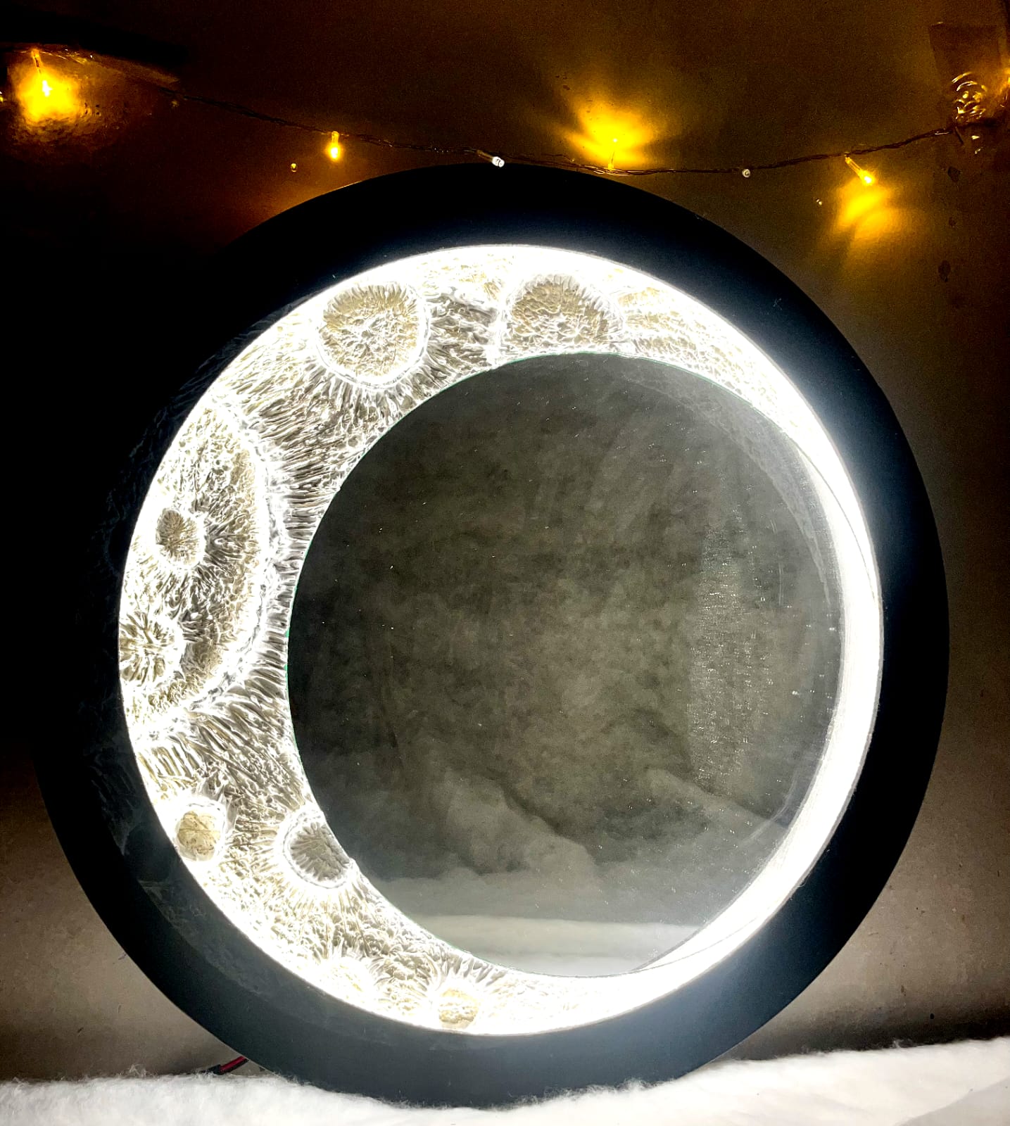 3D Moon Light 2x2 Feet Wall Art Decor