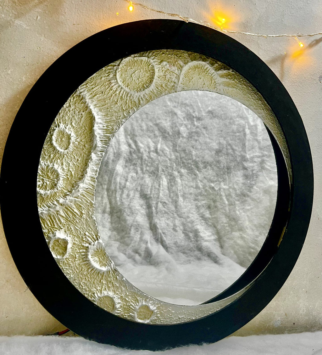 3D Moon Light 2x2 Feet Wall Art Decor