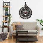 Islamic Wall Clock Decorative Arabic Ayat-ul-Kursi Calligraphy