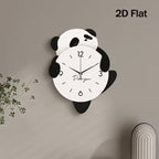 cartoon adorable panda Acrylic Wall Clock