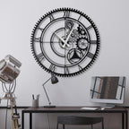 Oversized Gear Wheel  Acrylic Wall Clock