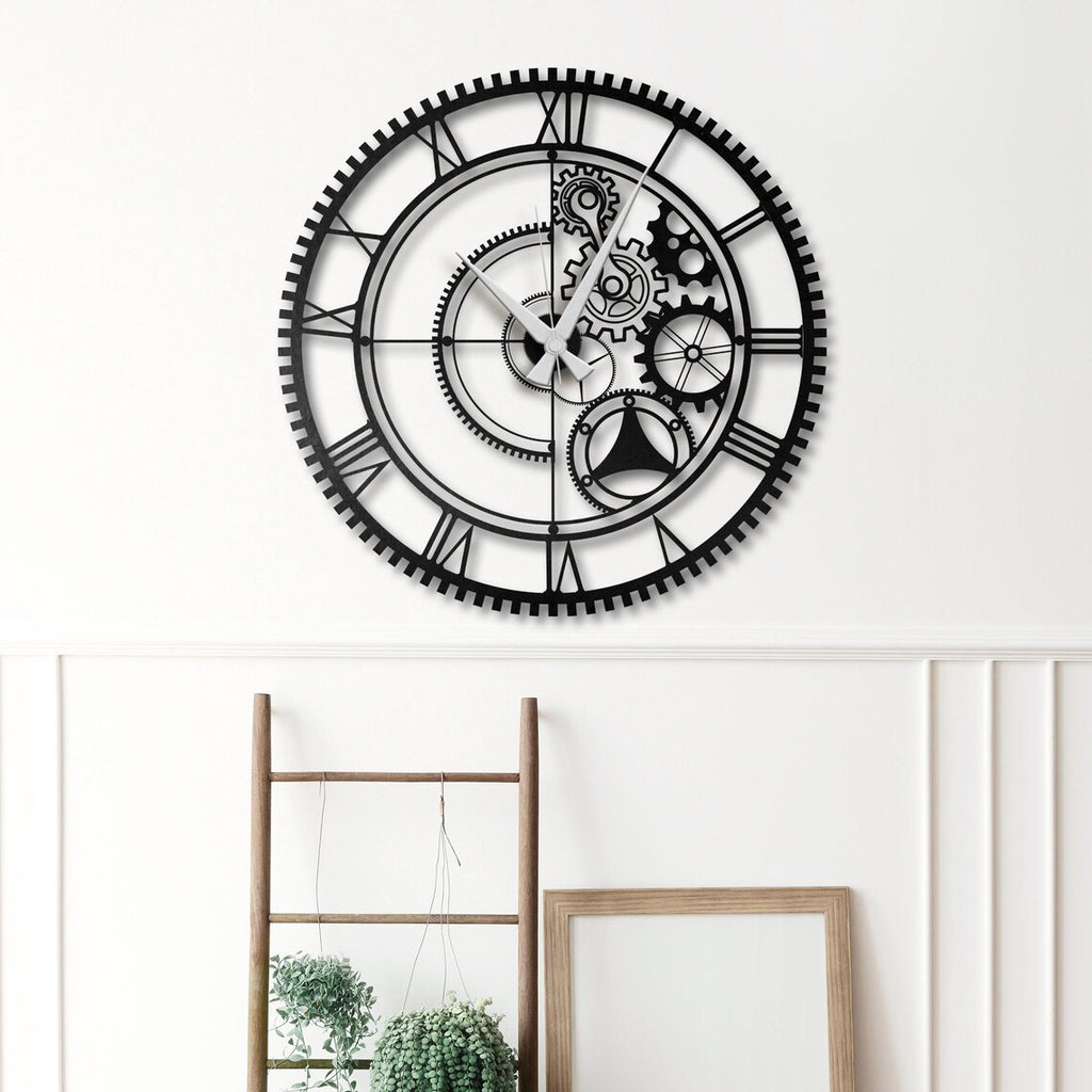 Oversized Gear Wheel  Acrylic Wall Clock