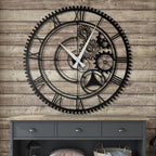 Oversized Gear Wheel  Acrylic Wall Clock