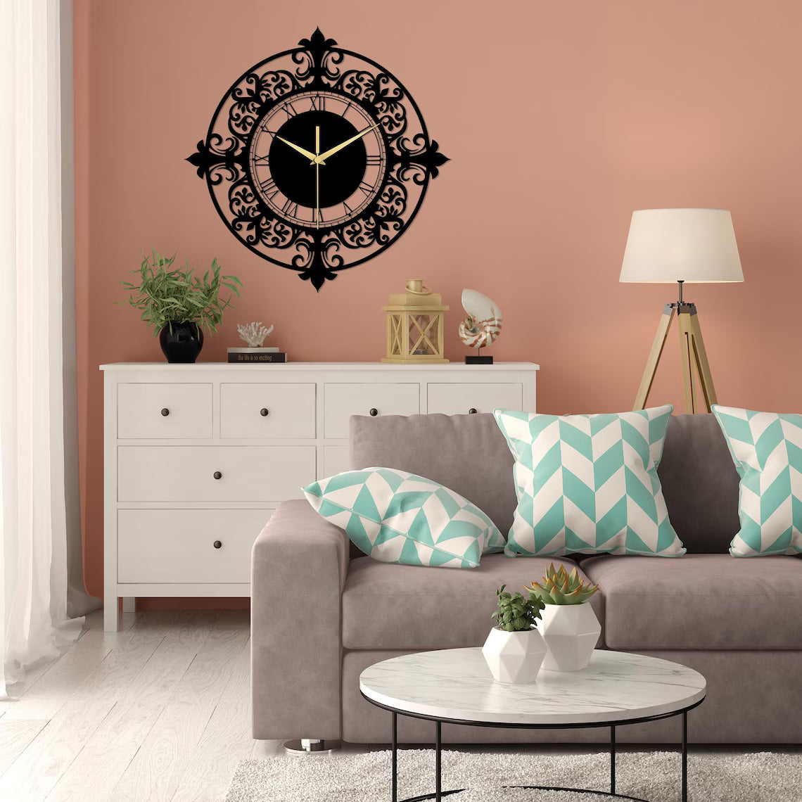 Designer Number Acrylic Wall clock