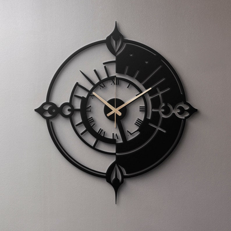 Unique Roman Numerals Acrylic Wall Clock