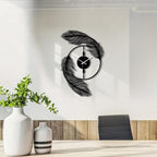 Acrylic Feather Wall Clock